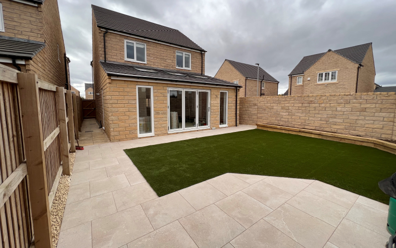 Textonix project work porcelain paving in residential home