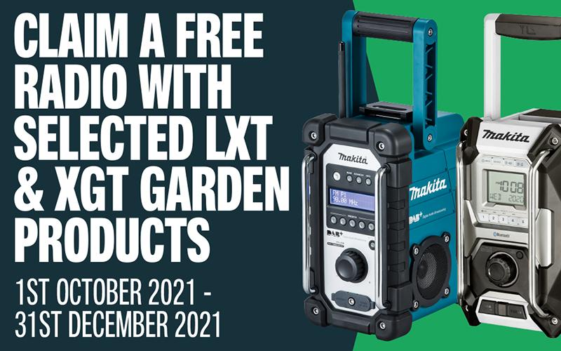 Get a free DAB+ Site or Bluetooth Radio with Makita - British Association  of Landscape Industries